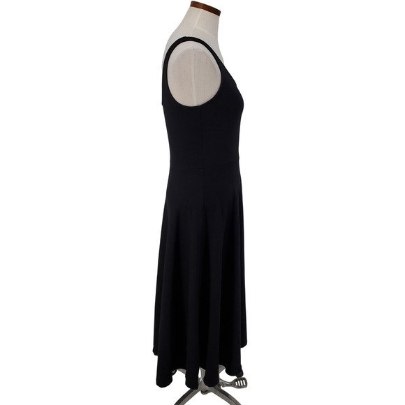 A New Day Womens Size XS Midi A Line Sleeveless Black Dress Scoop Neck New - Picture 8 of 9
